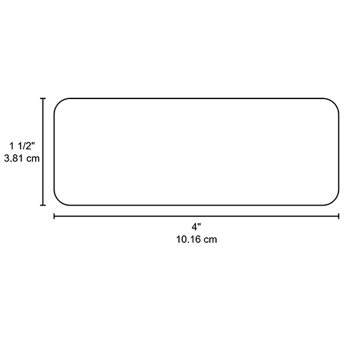 Etiqueta Adhesiva 4x1 1/2